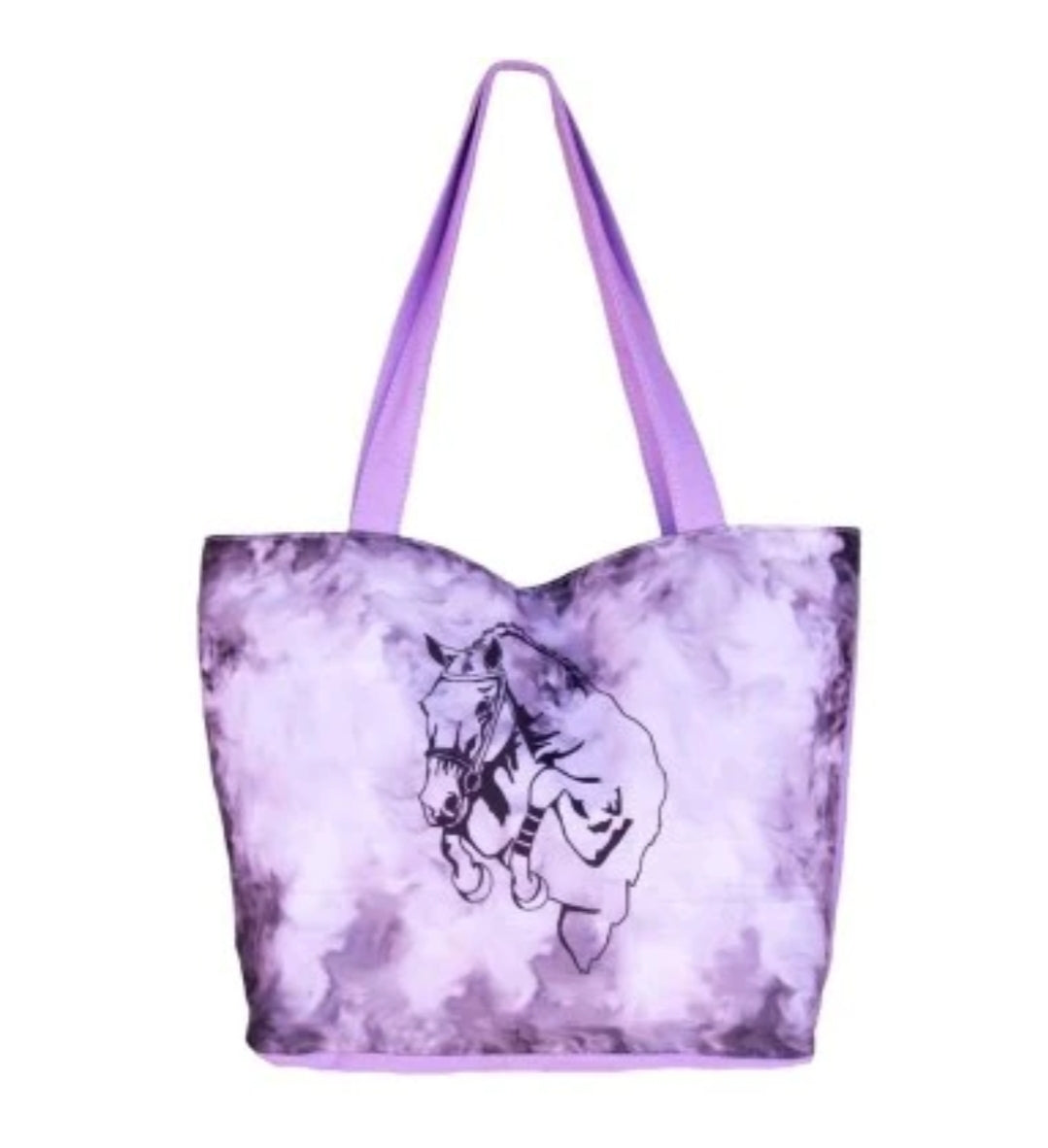 WOW Jumper Canvas Tote Bag - Purple