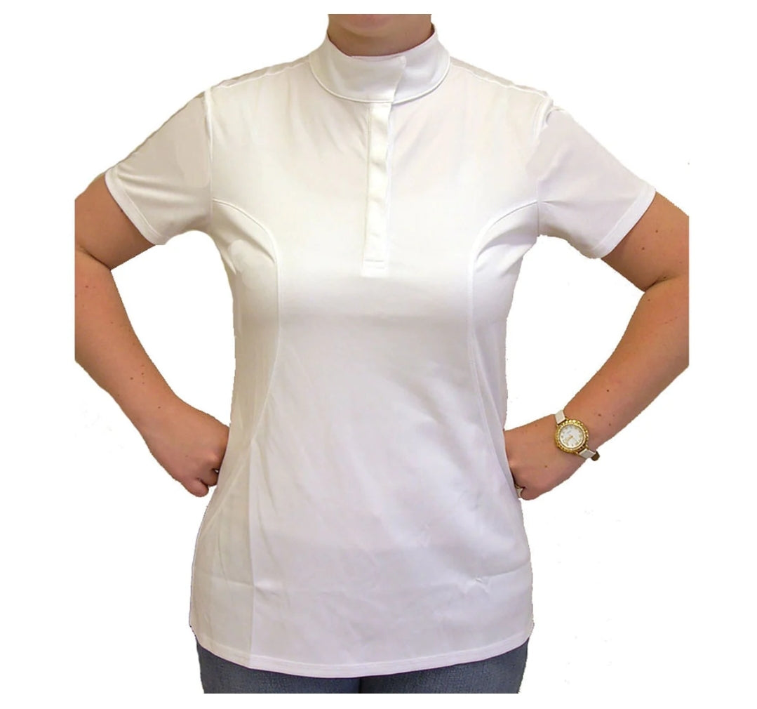 WOW Ladies Level One Show Riding Shirt - White