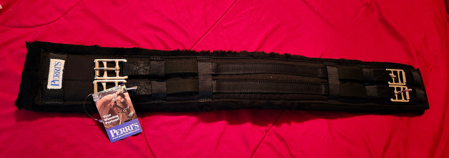 Perri's Black Cotton/Fleece Dressage Girth