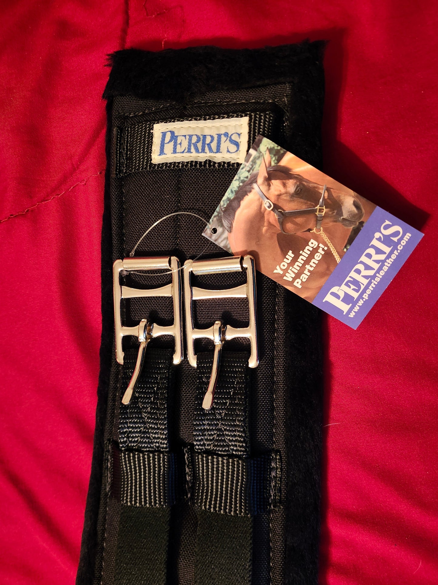 Perri's Black Cotton/Fleece Dressage Girth